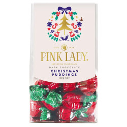 Pink Lady Dark Chocolate Christmas Puddings 180g