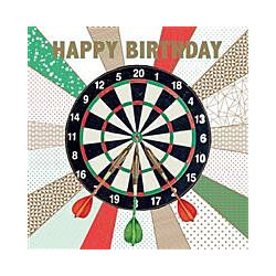Pizazz Men Dart Board Greeting Card Pizazz For Men