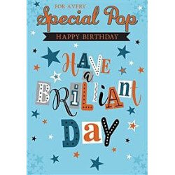 Pop Typographic Pop Greeting Card