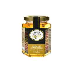 Premium Karri Honey 240g HEX Glass Jar