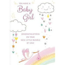 Rainbow and Clouds Greeting Card