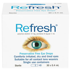 Refresh Eye Drops Vials 30 x 0.4 ml