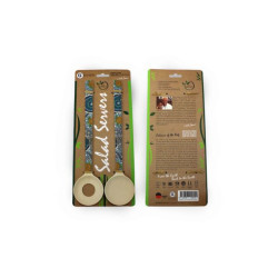 SALAD SERVERS BAMBOOENVIROWARE COLIN JONES COLOURS OF THE LAND
