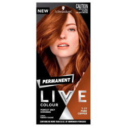 Schwarzkopf LIVE Hair Colour Permanent 7.77 Pure Copper