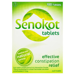 Senokot Natural Constipation With Senna 100 Tablets