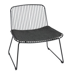SH Angel Rebello Metal Lounge Chair