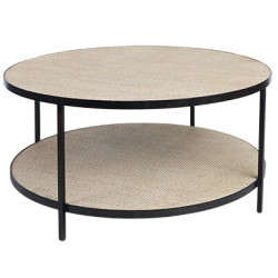 SH Marina Round Coffee Table Black Frame