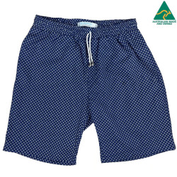 Signal Printed Cotton Short - Navy