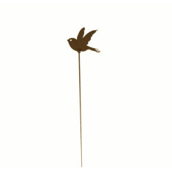 Small Robin Stake Garden Art
