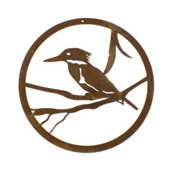 Small Round Kingfisher Panel Wall Art
