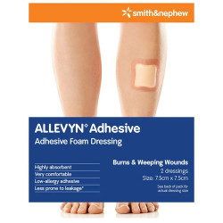 Smith & Nephew Allevyn Adhesive 7.5cm x 7.5cm Dressing 2 Pack