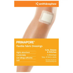 Smith & Nephew Primapore Dressings 8.3 x 6cm 5 Pack