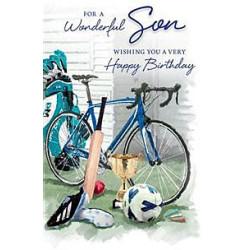 Son Sports Gear Greeting Card