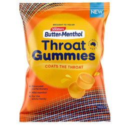 Soothers Butter-Menthol Throat Gummies 150g