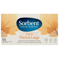 Sorbent Papaw Thick & Large Tissues 95 Pack