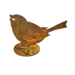 Sparrow Stand Garden Art