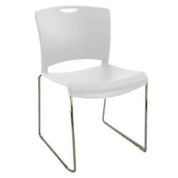 STARLIGHT Daisy White AFRDI Stacking Visitor School Cafe Chair