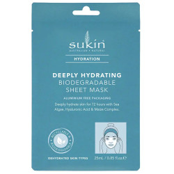 Sukin Hydration Deeply Hydrating Biodegradable Sheet Mask 25ml