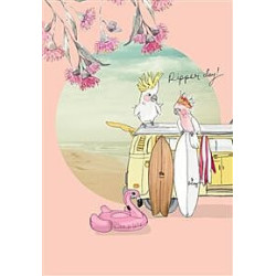 Summer Days at the Beach Greeting Card Our Aussie Way