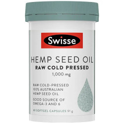 Swisse Hemp Seed Oil 1,000mg 60 Capsules