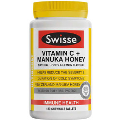 Swisse Ultiboost Vitamin C+ Manuka Honey 120 Tablets