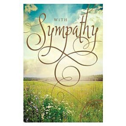 Sympathy Field of Flowers Greeting Card