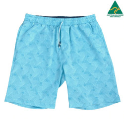 Tahiti Hawaiian Cotton Short - Blue