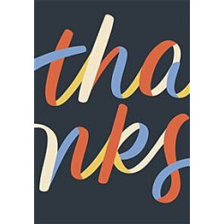Thank You Male Brushstroke Thanks Greeting Card