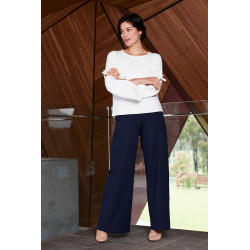 The Wide Leg Ponte Pant