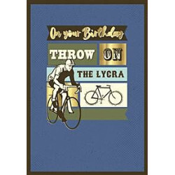 Throw on the Lycra Greeting Card Aussie Vibes