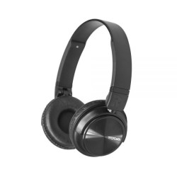 TODO Stereo Bluetooth 5.0 Headphones Earphones Rechargeable Battery Neodymium Driver - Black