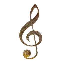 Treble Clef Magnet Garden Art
