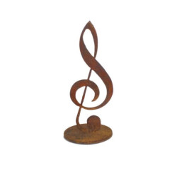 Treble Clef Music Note Stand Garden Art