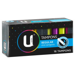 U by Kotex Slim Tampons Regular 16 Pack