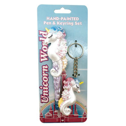 Unicorn World Unicorn Pen and Keyring Set