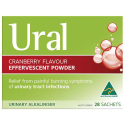 Ural Effervescent Powder Cranberry 28 x 4g Sachets