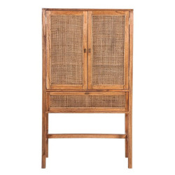 VI BELTANA TALL CABINET 160X90X40CM-LIGHT TOBACCO