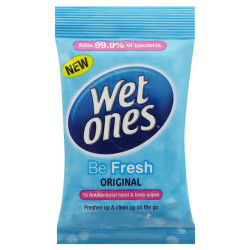 Wet Ones Be Fresh Travel Wipes 15 Pack