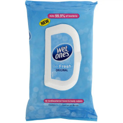 Wet Ones Be Fresh Wipes 40 Pack
