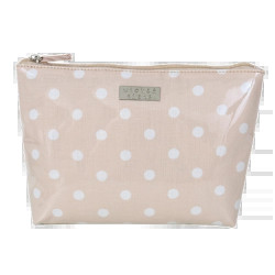 Wicked Natural Polka Dot Medium Soft A-Line Cosmetic Bag