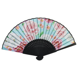 Wicked Sista Bamboo Hand Fan Sienna Fleur