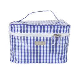 Wicked Sista Cottage Gingham Navy Small Beauty Case