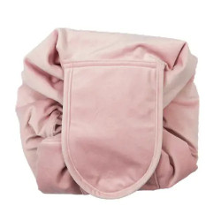Wicked Sista Soft Pink Velvet Drawstring Makeup Bag