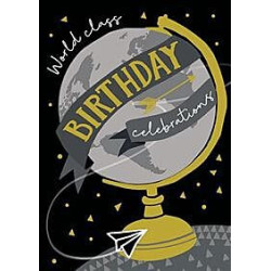 World Class Birthday Greeting Card Noir By Capisco