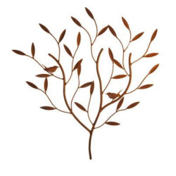 Wrens on Tree Metal Garden Wall Art