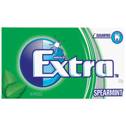 Wrigley's Extra Sugarfree Gum Spearmint 27g
