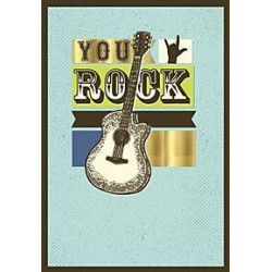 You Rock Guitar Greeting Card Aussie Vibes