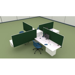 L-Shaped Corner Workstation Desk